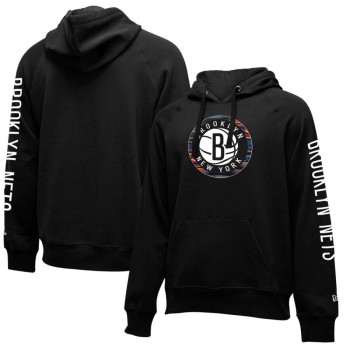 Men's Brooklyn Nets Black City Edition Club Pullover Hoodie Men's Brooklyn Nets Black City Edition Club Pullover Hoodie