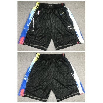 Men's Brooklyn Nets Black Shorts (Run Small) Men's Brooklyn Nets Black Shorts (Run Small)