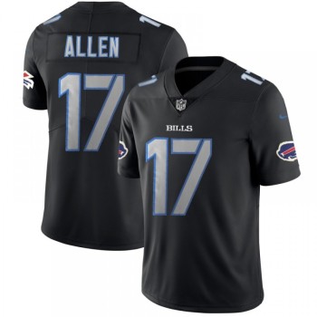 Men's Buffalo Bills #17 Josh Allen Black 2018 Impact Limited Stitched NFL Jersey Men's Buffalo Bills #17 Josh Allen Black 2018 Impact Limited Stitched NFL Jersey