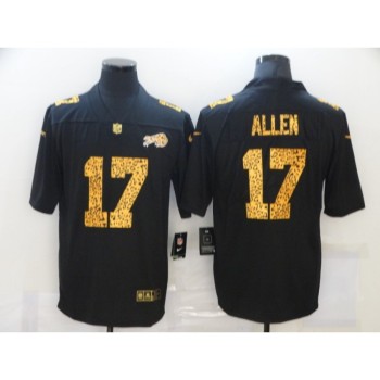 Men's Buffalo Bills #17 Josh Allen Black Leopard Print Fashion Limited Stitched Jersey Men's Buffalo Bills #17 Josh Allen Black Leopard Print Fashion Limited Stitched Jersey