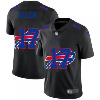 Men's Buffalo Bills #17 Josh Allen Black Shadow Logo Limited Stitched Jersey Men's Buffalo Bills #17 Josh Allen Black Shadow Logo Limited Stitched Jersey