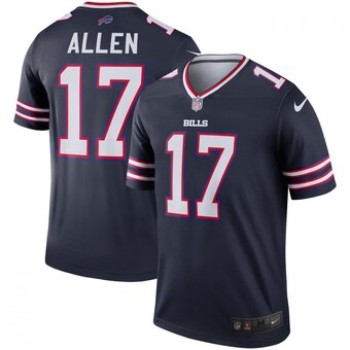 Men's Buffalo Bills #17 Josh Allen Navy Inverted Legend Jersey Men's Buffalo Bills #17 Josh Allen Navy Inverted Legend Jersey