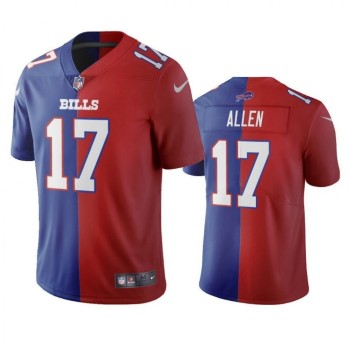 Men's Buffalo Bills #17 Josh Allen Royal & Red Vapor Limited Stitched Jersey Men's Buffalo Bills #17 Josh Allen Royal & Red Vapor Limited Stitched Jersey