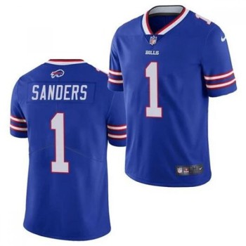 Men's Buffalo Bills #1 Emmanuel Sanders Blue Vapor Untouchable Limited Stitched Jersey Men's Buffalo Bills #1 Emmanuel Sanders Blue Vapor Untouchable Limited Stitched Jersey