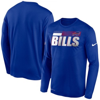 Men's Buffalo Bills 2020 Blue Sideline Impact Legend Performance Long Sleeve T-Shirt Men's Buffalo Bills 2020 Blue Sideline Impact Legend Performance Long Sleeve T-Shirt