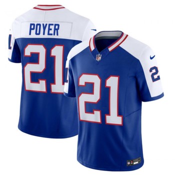 Men's Buffalo Bills #21 Jordan Poyer Blue/White 2023 F.U.S.E. Throwback Vapor Untouchable Limited Stitched Jersey Men's Buffalo Bills #21 Jordan Poyer Blue/White 2023 F.U.S.E. Throwback Vapor Untouchable Limited Stitched Jersey