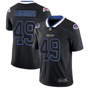 Men's Buffalo Bills #49 Tremaine Edmunds Black 2018 Lights Out Color Rush NFL Limited Jersey Men's Buffalo Bills #49 Tremaine Edmunds Black 2018 Lights Out Color Rush NFL Limited Jersey