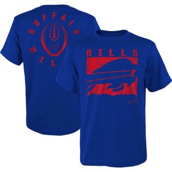 Men's Buffalo Bills Blue Preschool Liquid Camo Logo T-Shirt Men's Buffalo Bills Blue Preschool Liquid Camo Logo T-Shirt