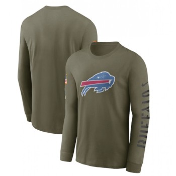 Men's Buffalo Bills Olive 2022 Salute to Service Long Sleeve T-Shirt Men's Buffalo Bills Olive 2022 Salute to Service Long Sleeve T-Shirt