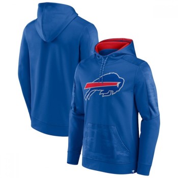 Men's Buffalo Bills Royal On The Ball Pullover Hoodie Men's Buffalo Bills Royal On The Ball Pullover Hoodie