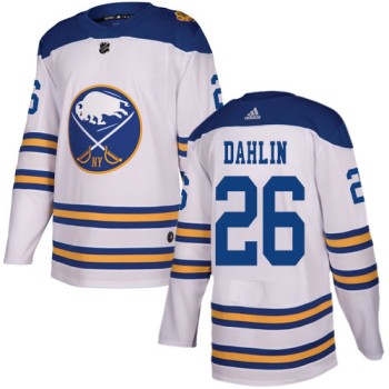 Men's Buffalo Sabres #26 Rasmus Dahlin White Stitched NHL Jersey Men's Buffalo Sabres #26 Rasmus Dahlin White Stitched NHL Jersey