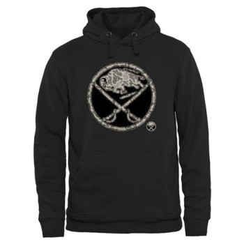 Men's Buffalo Sabres Black Rink Warrior Pullover Hoodie Men's Buffalo Sabres Black Rink Warrior Pullover Hoodie