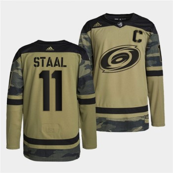 Men's Carolina Hurricanes #11 Jordan Staal 2022 Camo Military Appreciation Night Stitched Jersey Men's Carolina Hurricanes #11 Jordan Staal 2022 Camo Military Appreciation Night Stitched Jersey