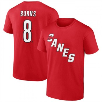 Men's Carolina Hurricanes #8 Brent Burns Red T-Shirt Men's Carolina Hurricanes #8 Brent Burns Red T-Shirt