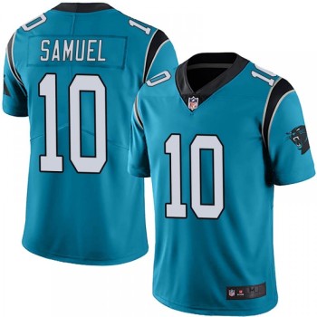 Men's Carolina Panthers #10 Curtis Samuel Blue Vapor Untouchable Limited Stitched Jersey Men's Carolina Panthers #10 Curtis Samuel Blue Vapor Untouchable Limited Stitched Jersey