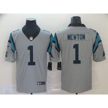 Men's Carolina Panthers #1 Cam Newton Silver Inverted Legend Stitched NFL Jersey Men's Carolina Panthers #1 Cam Newton Silver Inverted Legend Stitched NFL Jersey