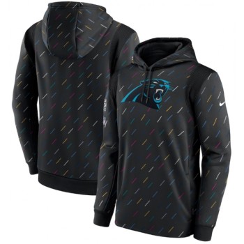 Men's Carolina Panthers 2021 Charcoal Crucial Catch Therma Pullover Hoodie Men's Carolina Panthers 2021 Charcoal Crucial Catch Therma Pullover Hoodie