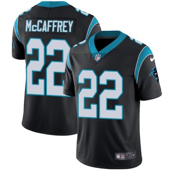 Men's Carolina Panthers #22 Christian McCaffrey Black Vapor Untouchable NFL Limited Stitched Jersey Men's Carolina Panthers #22 Christian McCaffrey Black Vapor Untouchable NFL Limited Stitched Jersey