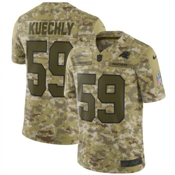 Men's Carolina Panthers #59 Luke Kuechly 2018 Camo Salute to Service Limited Stitched NFL Jersey Men's Carolina Panthers #59 Luke Kuechly 2018 Camo Salute to Service Limited Stitched NFL Jersey
