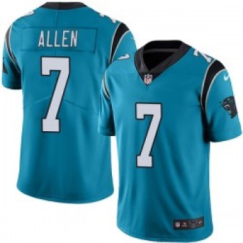 Men's Carolina Panthers #7 Kyle Allen Blue Vapor Untouchable NFL Limited Stitched Jersey Men's Carolina Panthers #7 Kyle Allen Blue Vapor Untouchable NFL Limited Stitched Jersey