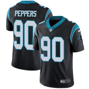Men's Carolina Panthers #90 Julius Peppers Black Vapor Untouchable Limited Stitched NFL Jersey Men's Carolina Panthers #90 Julius Peppers Black Vapor Untouchable Limited Stitched NFL Jersey