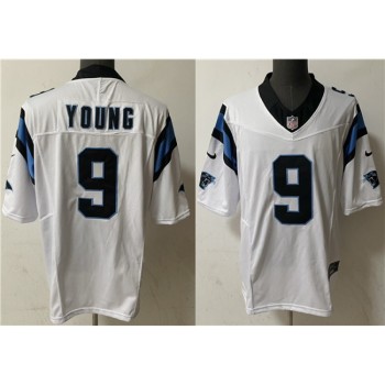 Men's Carolina Panthers #9 Bryce Young White 2023 F.U.S.E. Vapor Untouchable Stitched Football Jersey Men's Carolina Panthers #9 Bryce Young White 2023 F.U.S.E. Vapor Untouchable Stitched Football Jersey