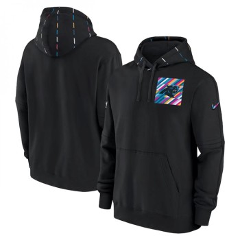 Men's Carolina Panthers Black 2023 Crucial Catch Club Pullover Hoodie Men's Carolina Panthers Black 2023 Crucial Catch Club Pullover Hoodie