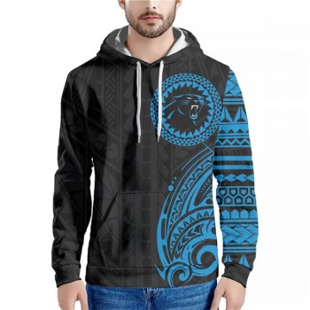 Men's Carolina Panthers Black/Blue Hoodie Men's Carolina Panthers Black/Blue Hoodie