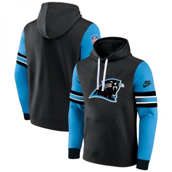 Men's Carolina Panthers Black/Blue Pullover Hoodie Men's Carolina Panthers Black/Blue Pullover Hoodie