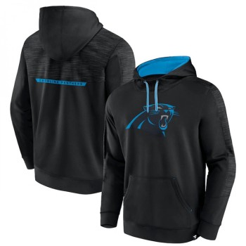 Men's Carolina Panthers Black Defender Evo Pullover Hoodie Men's Carolina Panthers Black Defender Evo Pullover Hoodie