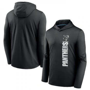 Men's Carolina Panthers Black Fan Gear Team Stack Hoodie Performance Long Sleeve T-Shirt Men's Carolina Panthers Black Fan Gear Team Stack Hoodie Performance Long Sleeve T-Shirt