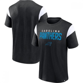 Men's Carolina Panthers Black/White Home Stretch Team T-Shirt Men's Carolina Panthers Black/White Home Stretch Team T-Shirt