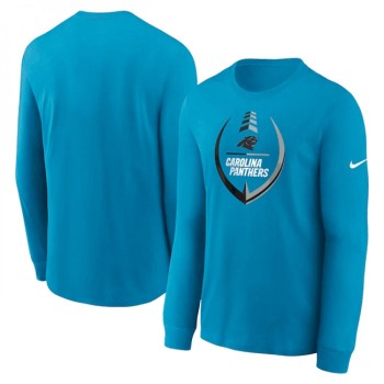 Men's Carolina Panthers Blue Icon Legend Performance Long Sleeve T-Shirt Men's Carolina Panthers Blue Icon Legend Performance Long Sleeve T-Shirt