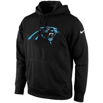 Men's Carolina Panthers Black KO Logo Essential Hoodie Men's Carolina Panthers Black KO Logo Essential Hoodie