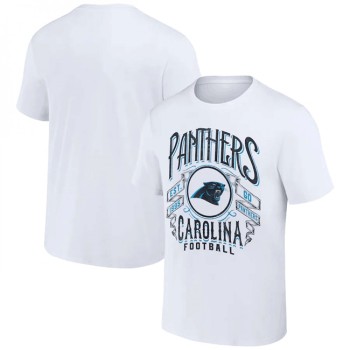 Men's Carolina Panthers White x Darius Rucker Collection Vintage Football T-Shirt Men's Carolina Panthers White x Darius Rucker Collection Vintage Football T-Shirt
