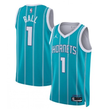 Men's Charlotte Hornets #1 LaMelo Ball Teal Swingman Stitched Basketball Jersey Men's Charlotte Hornets #1 LaMelo Ball Teal Swingman Stitched Basketball Jersey