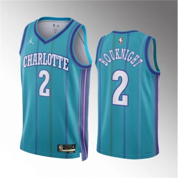 Men's Charlotte Hornets #2 James Bouknight Teal 2023/24 Classic Edition Stitched Basketball Jersey Men's Charlotte Hornets #2 James Bouknight Teal 2023/24 Classic Edition Stitched Basketball Jersey