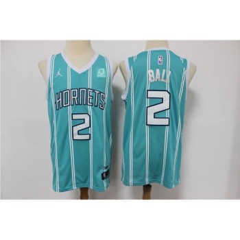 Men's Charlotte Hornets #2 LaMelo Ball Blue Stitched NBA Jersey Men's Charlotte Hornets #2 LaMelo Ball Blue Stitched NBA Jersey