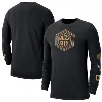 Men's Charlotte Hornets Black 2022/23 City Edition Essential Expressive Long Sleeve T-Shirt Men's Charlotte Hornets Black 2022/23 City Edition Essential Expressive Long Sleeve T-Shirt