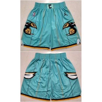 Men's Charlotte Hornets Teal Basketball Shorts(Run Small) Men's Charlotte Hornets Teal Basketball Shorts(Run Small)