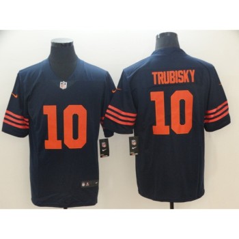 Men's Chicago Bears #10 Mitchell Trubisky Navy Vapor Untouchable Limited Stitched NFL Jersey Men's Chicago Bears #10 Mitchell Trubisky Navy Vapor Untouchable Limited Stitched NFL Jersey