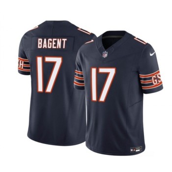 Men's Chicago Bears #17 Tyson Bagent Navy 2023 F.U.S.E. Vapor Untouchable Limited Stitched Football Jersey Men's Chicago Bears #17 Tyson Bagent Navy 2023 F.U.S.E. Vapor Untouchable Limited Stitched Football Jersey