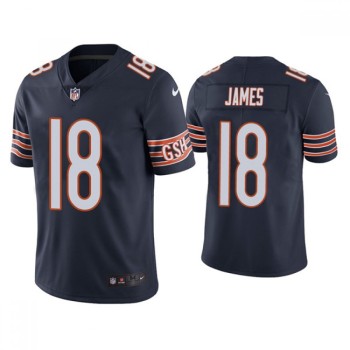 Men's Chicago Bears #18 Jesse James Navy Vapor untouchable Limited Stitched Jersey Men's Chicago Bears #18 Jesse James Navy Vapor untouchable Limited Stitched Jersey