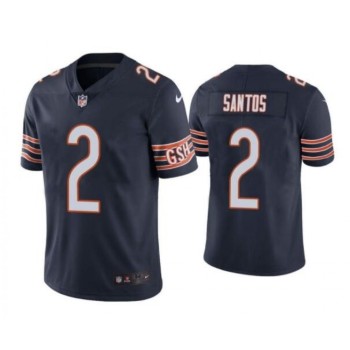 Men's Chicago Bears #2 Cairo Santos Navy Vapor untouchable Limited Stitched Jersey Men's Chicago Bears #2 Cairo Santos Navy Vapor untouchable Limited Stitched Jersey