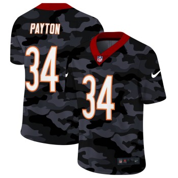 Men's Chicago Bears #34 Walter Payton 2020 Camo Limited Stitched Jersey Men's Chicago Bears #34 Walter Payton 2020 Camo Limited Stitched Jersey