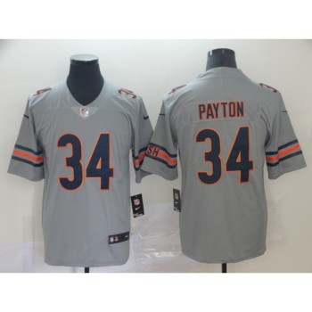 Men's Chicago Bears #34 Walter Payton Silver Inverted Legend Stitched NFL Jersey Men's Chicago Bears #34 Walter Payton Silver Inverted Legend Stitched NFL Jersey