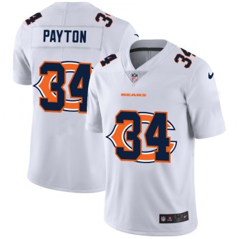 Men's Chicago Bears #34 Walter Payton White Shadow Logo Limited Stitched Jersey Men's Chicago Bears #34 Walter Payton White Shadow Logo Limited Stitched Jersey