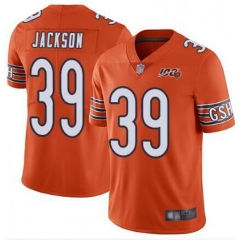 Men's Chicago Bears #39 Eddie Jackson Orange 2019 100th Season Vapor Untouchable Limited NFL Jersey Men's Chicago Bears #39 Eddie Jackson Orange 2019 100th Season Vapor Untouchable Limited NFL Jersey