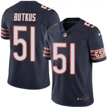 Men's Chicago Bears #51 Dick Butkus Navy Vapor untouchable Limited Stitched Jersey Men's Chicago Bears #51 Dick Butkus Navy Vapor untouchable Limited Stitched Jersey