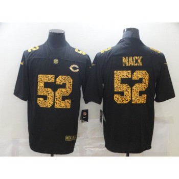 Men's Chicago Bears #52 Khalil Mack 2020 Black Leopard Print Fashion Limited Stitched Jersey Men's Chicago Bears #52 Khalil Mack 2020 Black Leopard Print Fashion Limited Stitched Jersey